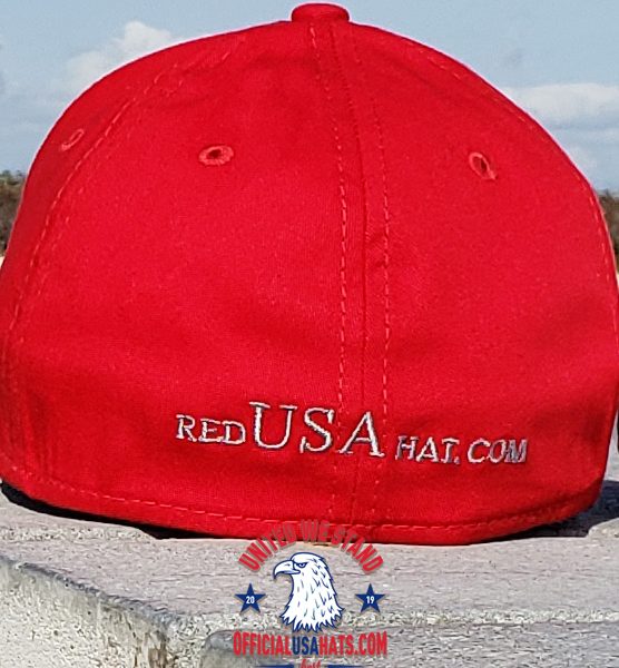 Red USA Hat - Back
