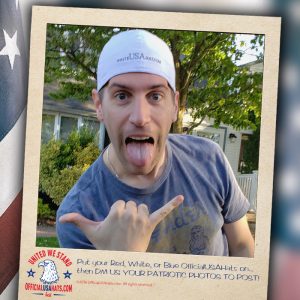 Guy enjoying life in our hat