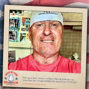 True American Hero in our Official White USA Hat