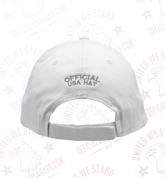 White USA Hat - Back