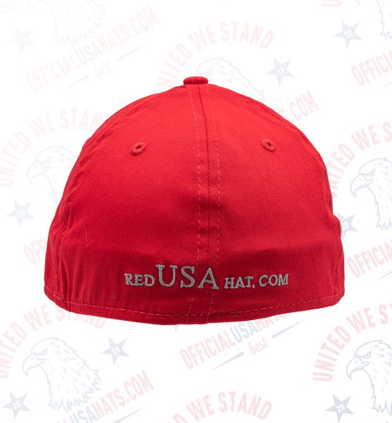 Red USA Hat - Back