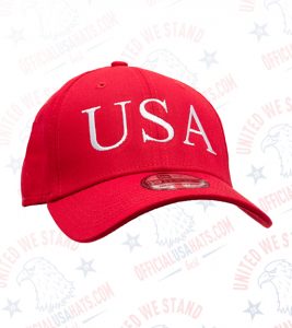 Red USA Hat - Official USA Hats - Made with love for the USA! GO USA!