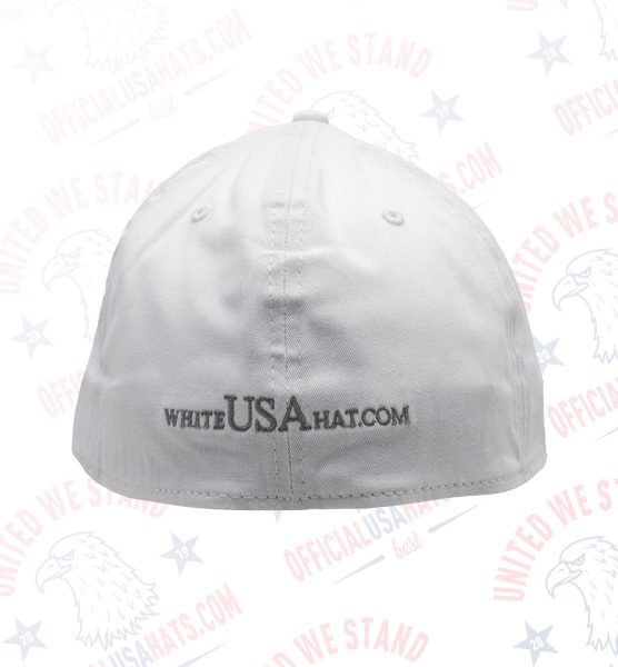 White USA Hat - Back